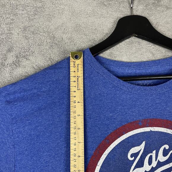 Zac Brown Band Shirt Mens 2XL Blue Great American Road Trip 2014 Tour Music Tee - Picture 7 of 8